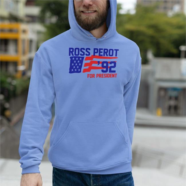 Super 70S Sports Light Blue Ross Perot 92 For President Shirts