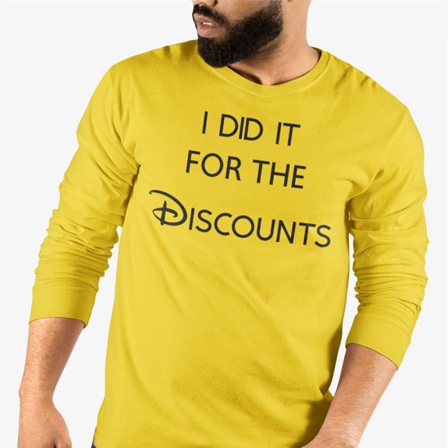 Joey Jones Johnny_Joey I Did It For The Discounts Shirt