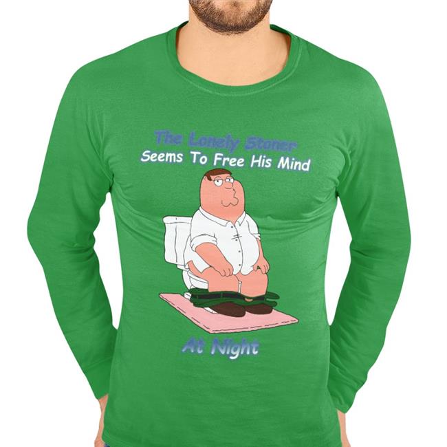 Shirts That Go Hard The Lonely Stoner Seems To Free His Mind At Night Shirt Shirtsthtgohard