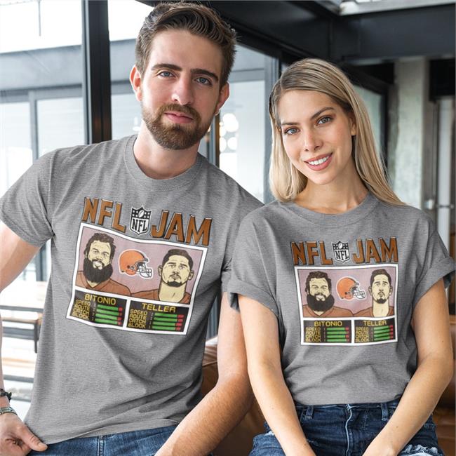 Nfl Jam Browns Bitonio And Teller T Shirts