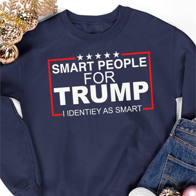 Zachary Petrizzo Smart People For Trump I Identify As Smart Shirt Wilmington, Nc