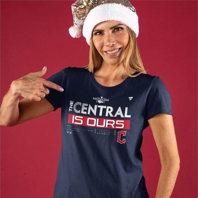 Funny Postseason 2022 The Central Is Ours T Shirt Cleveland Guardians Fanatics Branded Navy 2022 Al Central Division Champions Shirt