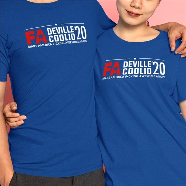 Coolio Deville And Coolio 2020 Make America Fucking Awesome Again Tee Shirt Black