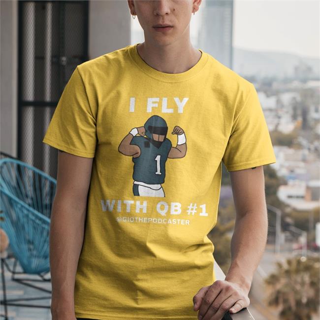 I Fly With Qb 1 Funny T Shirt