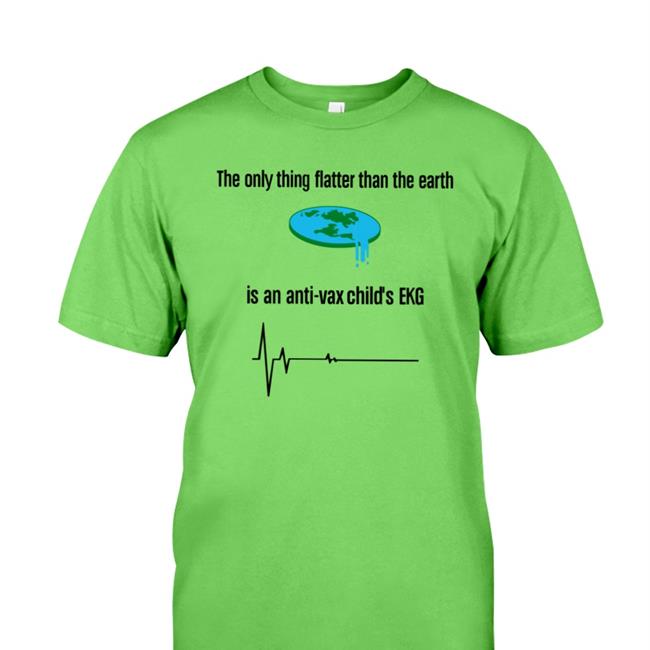 The Only Thing Flatter Than The Earth Is An Anti-Vax Child's Ekg Sweatshirt