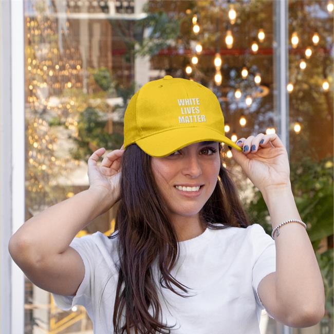 White Lives Matter Embroidered Hat