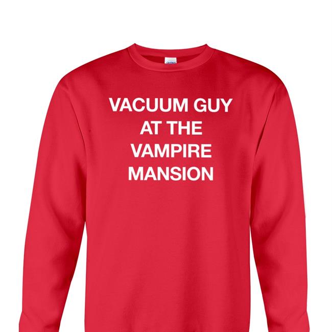 Vacuum Guy At The Vampire Mansion Sweatshirt Black