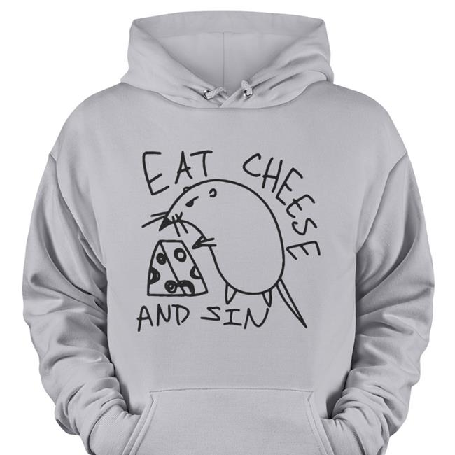 Shannon Hardwick Eat Cheese And Sin Hoodie White Eat Cheese And Sin Hoodied Sweatshirt