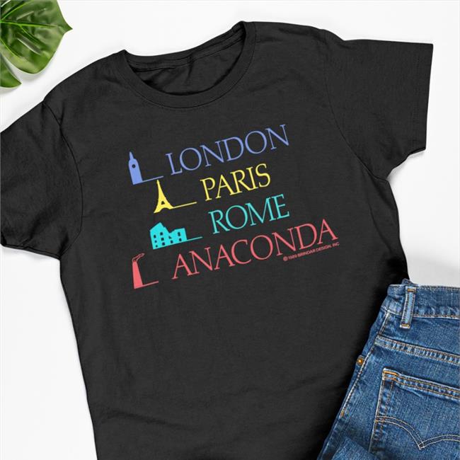 London Paris Rome Anaconda Tees