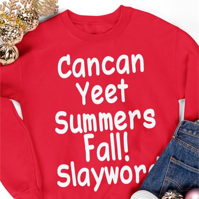 Hyperpop Daily Cancan Yeet Summers Fall Slayword Hoodie Black