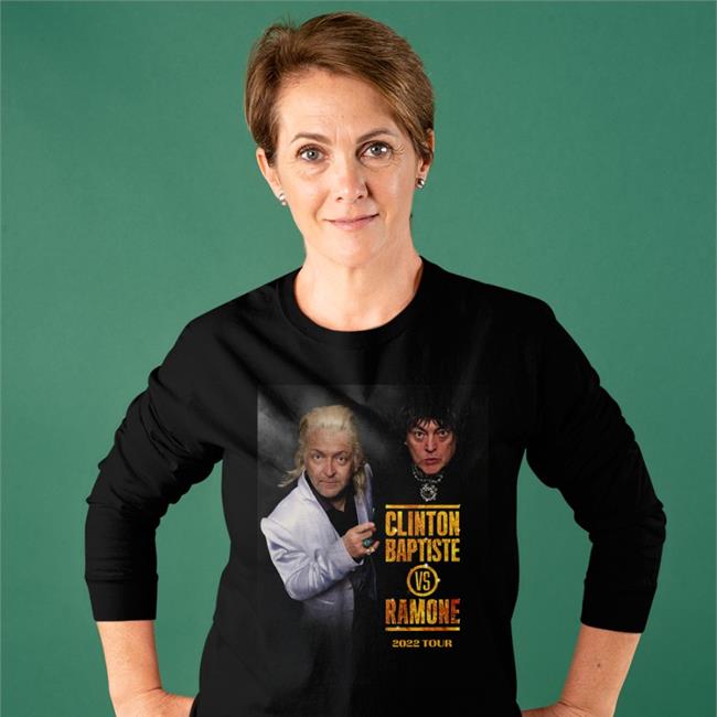 Clinton Baptiste Vs Ramone Hoodied Sweatshirt Podcast Merch