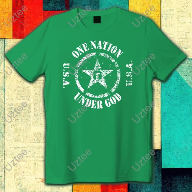 One Nation Under God Circle Star T Shirts