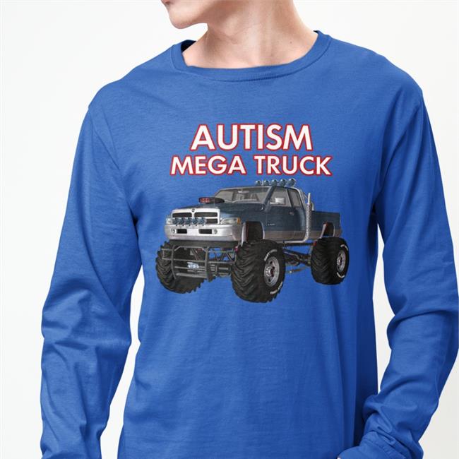 Autism Mega Truck Funny T Shirt