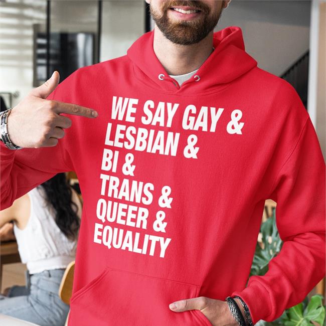 Sue Bird Wearing We Say Gay Lesbian Bi Trans Queer Equality Tee Shirt Seattle Storm