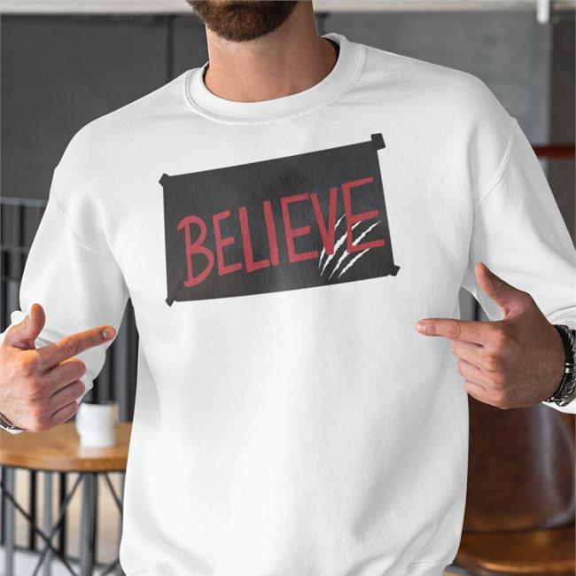 Cincy Shop Believe Cat Scratch Tee Red