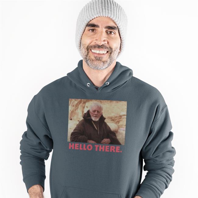 Ewan Mcgregor Wearing Obi-Wan Kenobi Hello There Tee Shirt