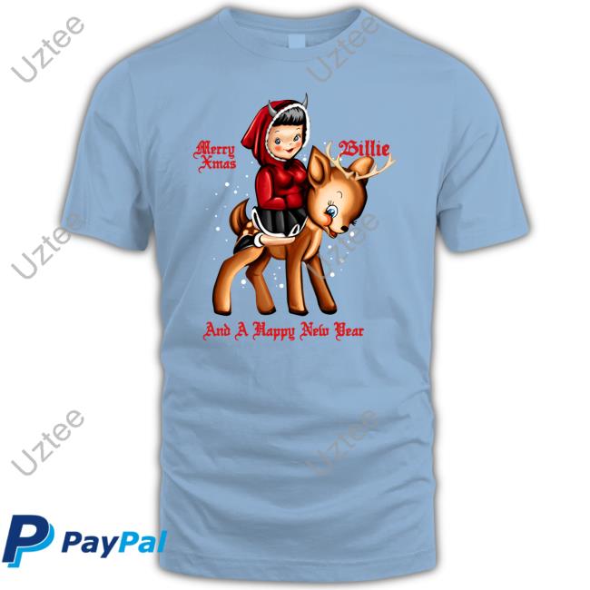Billie Eilish Merry Xmas And A Happy New Year Shirt