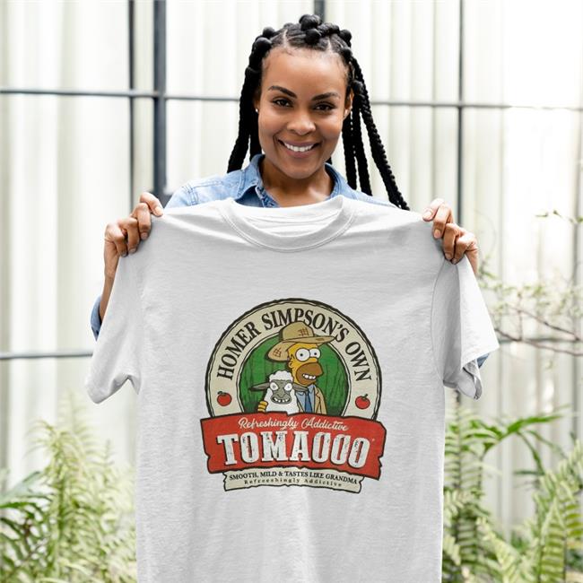 Poorly Translated Shirts Homer Simpson's Own Refreshingly Addictive Tomacco Shirt