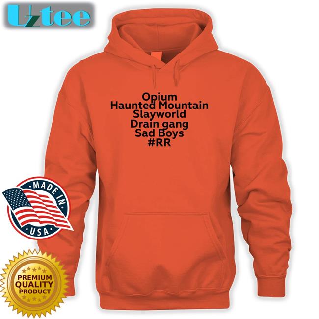 Opium Haunted Mountain Slayworld Drain Gang Sad Boys RR Tee Opium Haunted Mountain Slayworld Drain Gang Sad Boys RR Sweatshirt