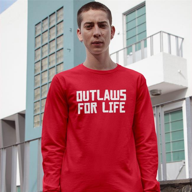 Funny Outlaws For Life Tee