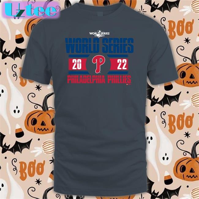 Shibe Vintage Sports Merch World Series 2022 Philadelphia Phillies Hooded Sweatshirt Philadelphia Phillies Officially Licensed World Series Grey Hooded Sweatshirt