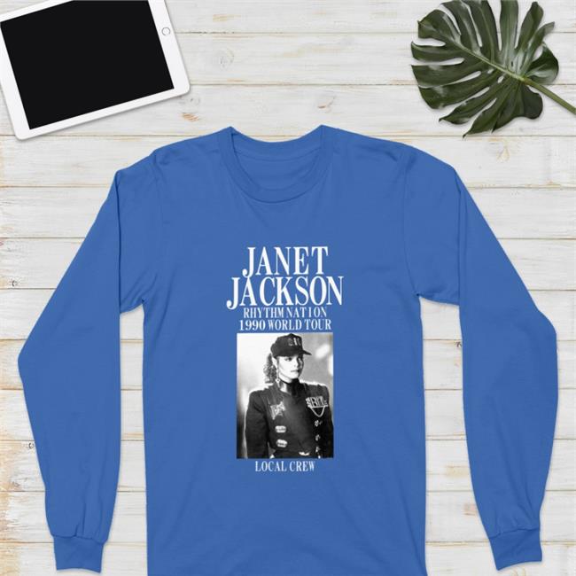 Janet Jackson Rhythm Nation 1990 World Tour Local Crew Sweatshirt