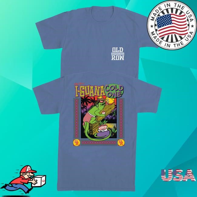 Old Row Merch I-Guana Cold One Tee Shirt Trending Old Row Merch I-Guana Cold One Long Sleeve Shirt