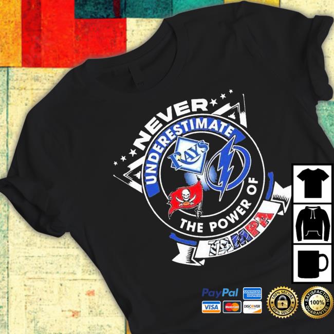 Never Underestimate The Power Of Tampa Bay Sports Teams Tee Shirt