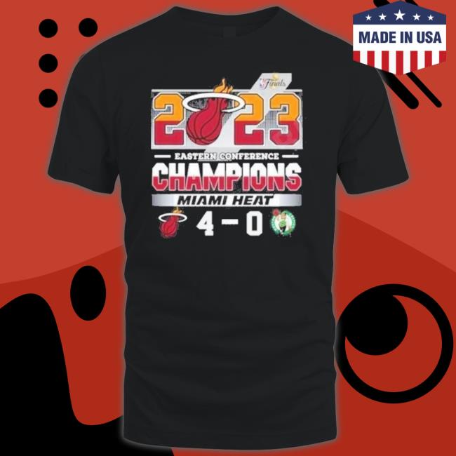 2023 Eastern Conference Champions Miami Heat 4-0 Shirt