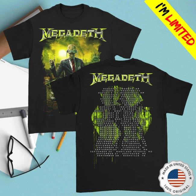 Megadeth Merch Toxic Vic Tour Sweatshirt