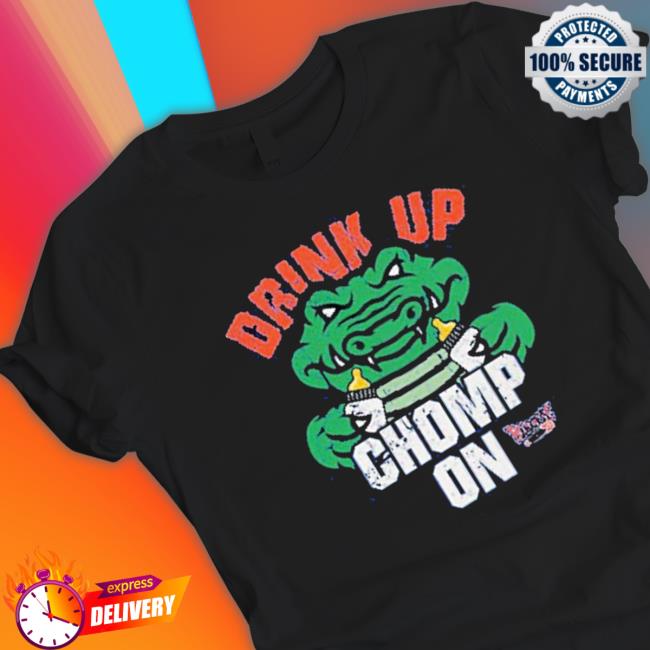 Drink Up Chomp On For Florida Football Vintage Hooded Sweatshirt