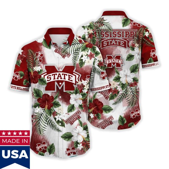 Mississippi State Bulldogs Ncaa Hawaiian Shirt Dry Seasontime Aloha Sweatshirt