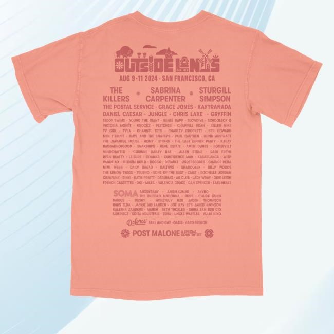 Outside Lands Merch Shop Store Official Windmill Event Hoodie Sweatshirt Outside Lands Windmill Event T Shirts
