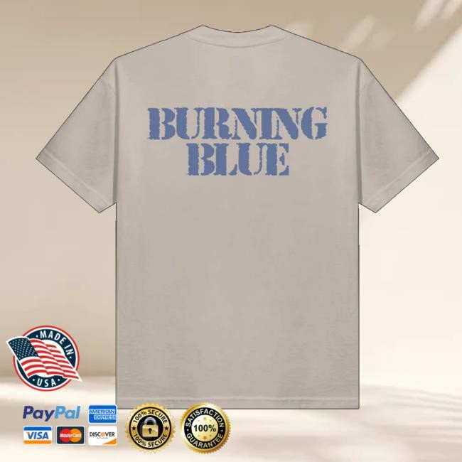 Mariah The Scientist Merch Store Shop Portrait Burning Blue Shirt