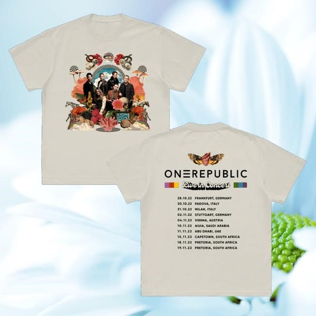 Trending Onerepublic Merch Fall 2022 White Tour Crewneck Sweatshirt