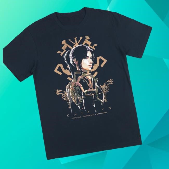 Heroes & Villains Merch Store Shop Arcane League Of Legends Caitlyn With Kiramman Insignia Unisex Sweatshirt