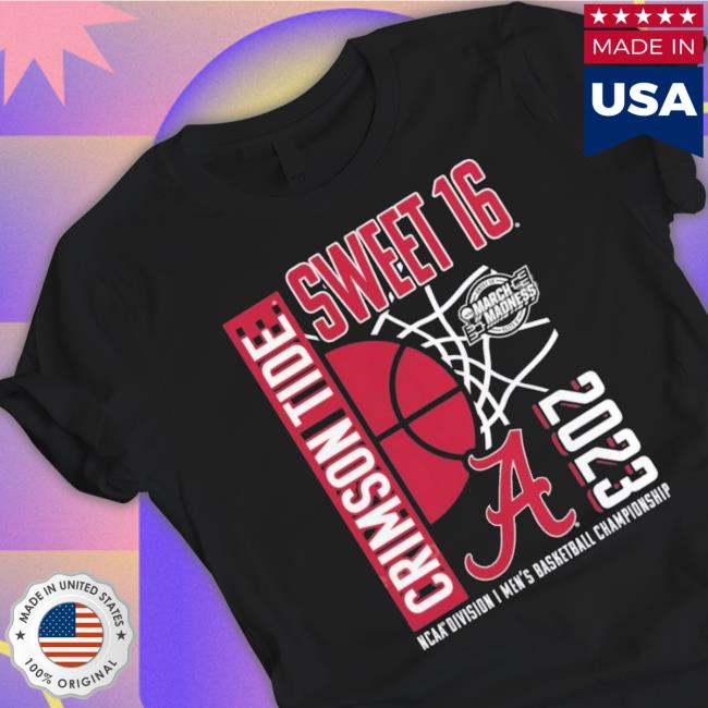 Alabama Crimson Men’s Basketball Ncaa March Madness Sweet Sixteen 2023 shirt