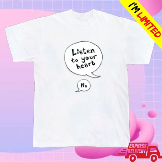 Cheekface Merch Listen To Your Heart Crewneck Sweatshirt