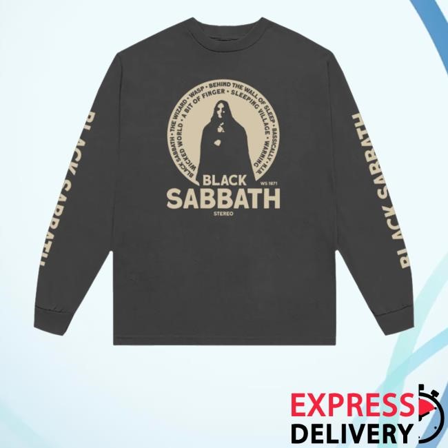 Black Sabbath Self Titled Track List Tee