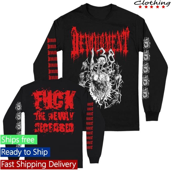 Trending Realityfade Merch Store Devourment 'Impaled' Long Sleeve Crewneck Sweatshirt