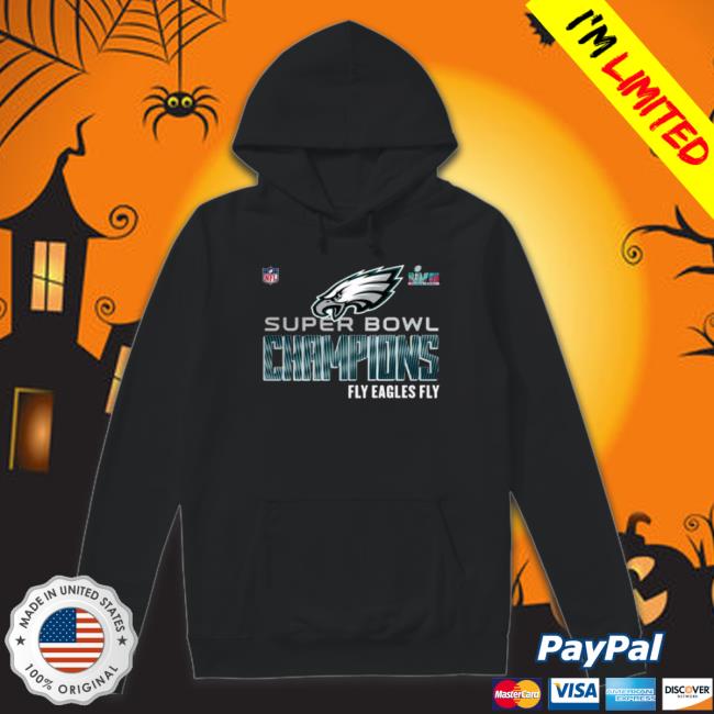 Official Super Bowl Lvii Champions Philadelphia Eagles Win Fly Eagles Fly Long Sleeve Shirt