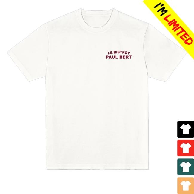 Bistrot Paul Bert Merch Shop Store Signature White Hoodie