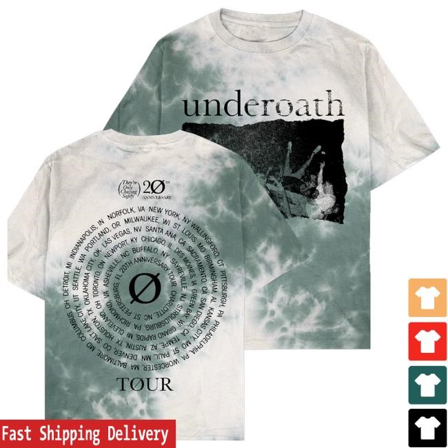 Underoath 777 Merch Tocs Photo Tie Dye Tee Shirt