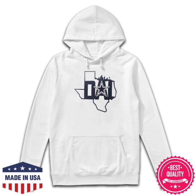 Official Dallas Cowboys Dal Texas Map Hoodie