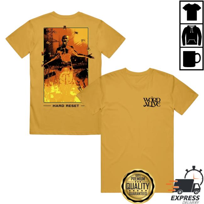 Official Merch Now The Word Alive Threshold Mustard T-Shirts MerchNow