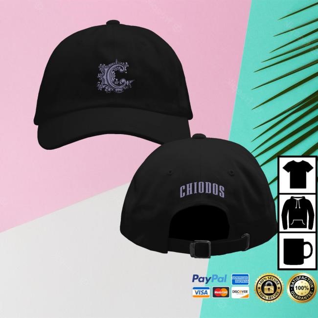 Chiodos Merch Purple Logo Black Dad Hat