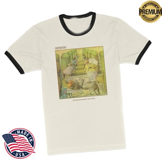 Official Genesis Merch Genesis Selling England By The Pound Album Ringer T-Shirt