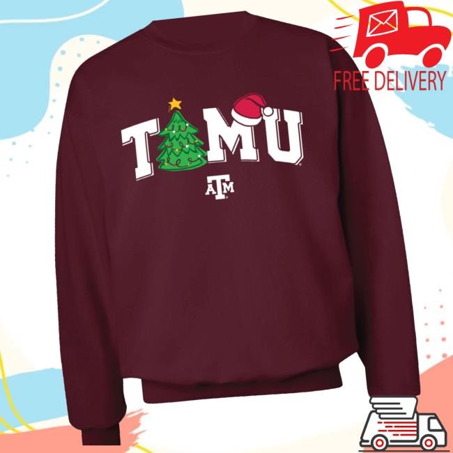 Thewarehouseatcc Merch Store Tamu Christmas Arch - Maroon Funny Shirt