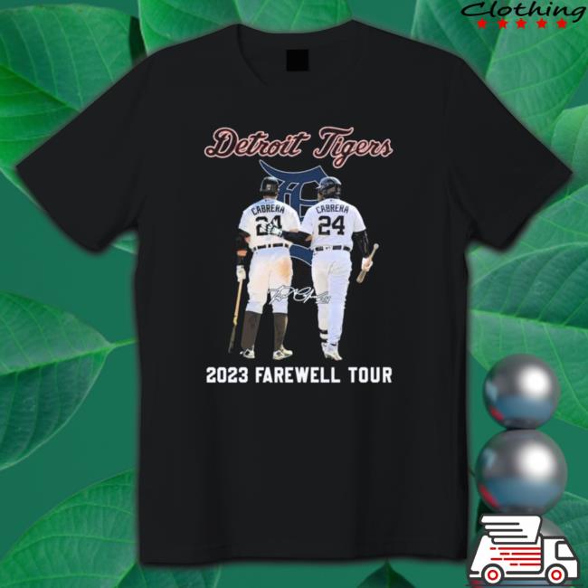 Miguel Cabrera Detroit Tigers 2023 Farewell Tour Signature Shirts