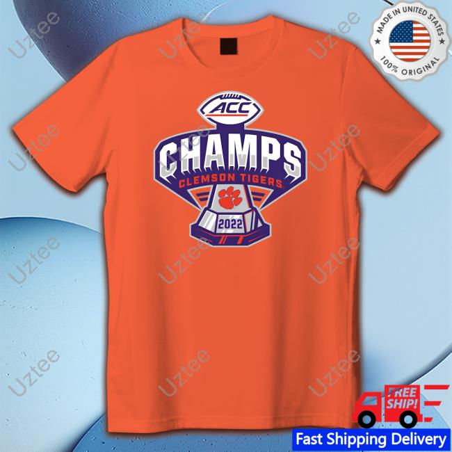 Clemson Tigers Blue 84 2022 Acc Football Conference Champions Tee Shirts